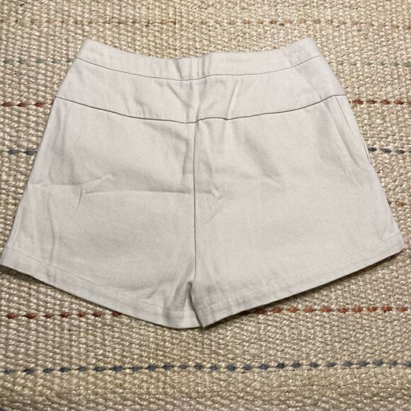 Kernel Cosmos, Solid Beige Chino Style, Thick Casual Shorts, Size Small Preppy - Picture 8 of 8